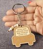 Inkdotpot Funny Keychain Drive Safe Because Your Mom Love You Wood Engraved Keychain Gift For Son
