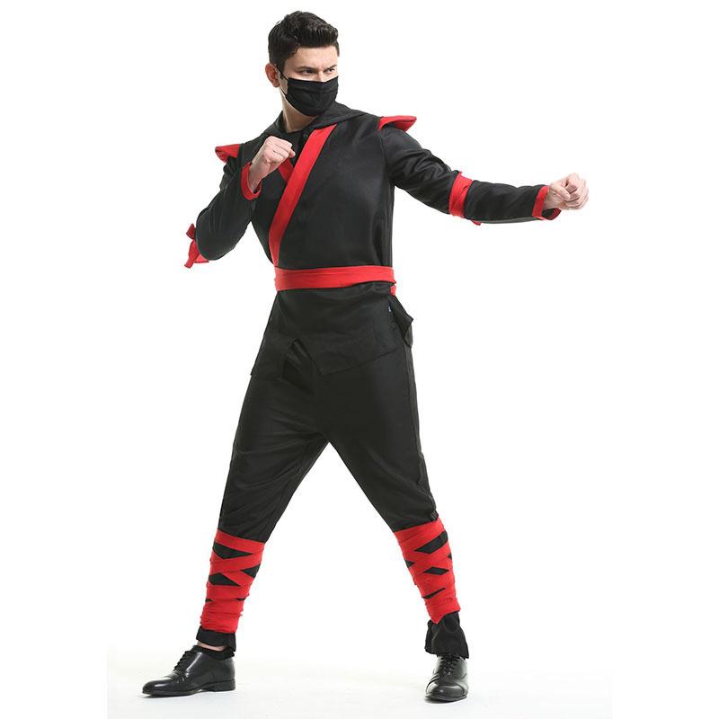 Costum Cosplay Halloween mascat Bushido japonez, costum anime războinic ninja pentru bărbați adulți