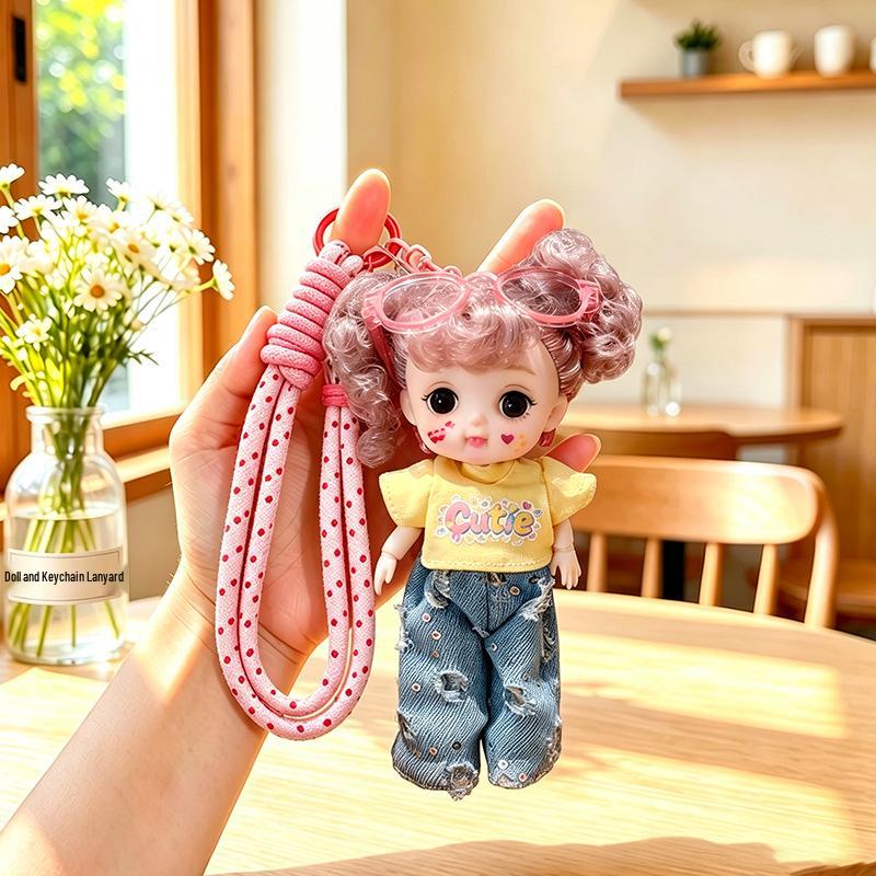 15cm BJD Lolita Doll Mobile Phone Pendant Toy - Trendy Birthday Gift for Girls