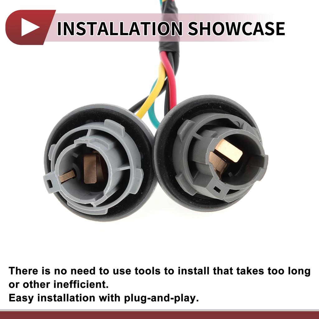 HEROFFIX Car Rear Tail Light Bulb Socket Harness for Kia Forte 2014 2015 2016 Tail Lamp Connector Wiring Part 92470A7000 1-Piece 1.6L 2.0L Number