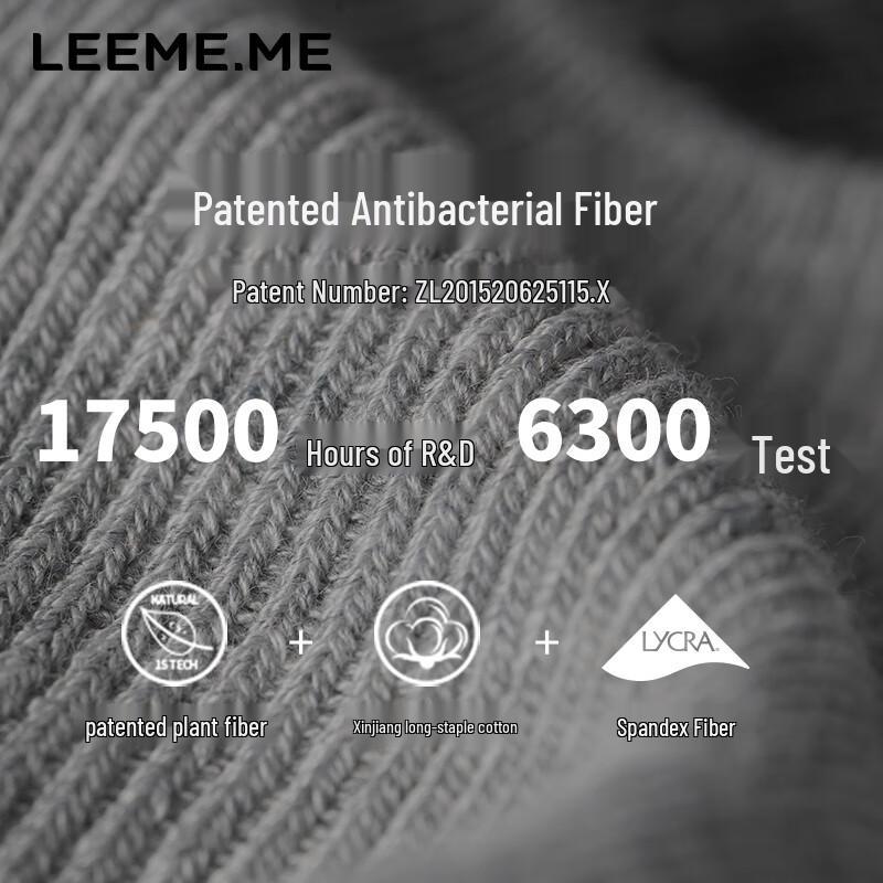Limi Men's Anti-Odor Breathable Mid-Calf Socks