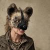 Realistische Plüsch-Tüpfelhyänen-Maske