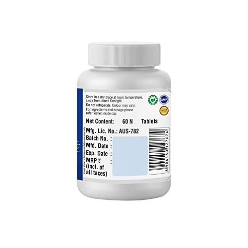 Sri Sri Tattva AYUSH 64 500mg 60 Tablets X Pack of 2 for Respiratory Support and Wellness 120 Tabs