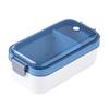 Removable Divider Lunch Storage Container 2 Compartment Refrigerator Storage Box  For Travel