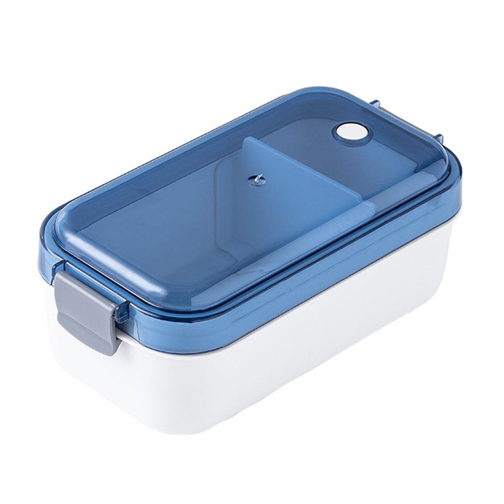 Removable Divider Lunch Storage Container 2 Compartment Refrigerator Storage Box For Travel