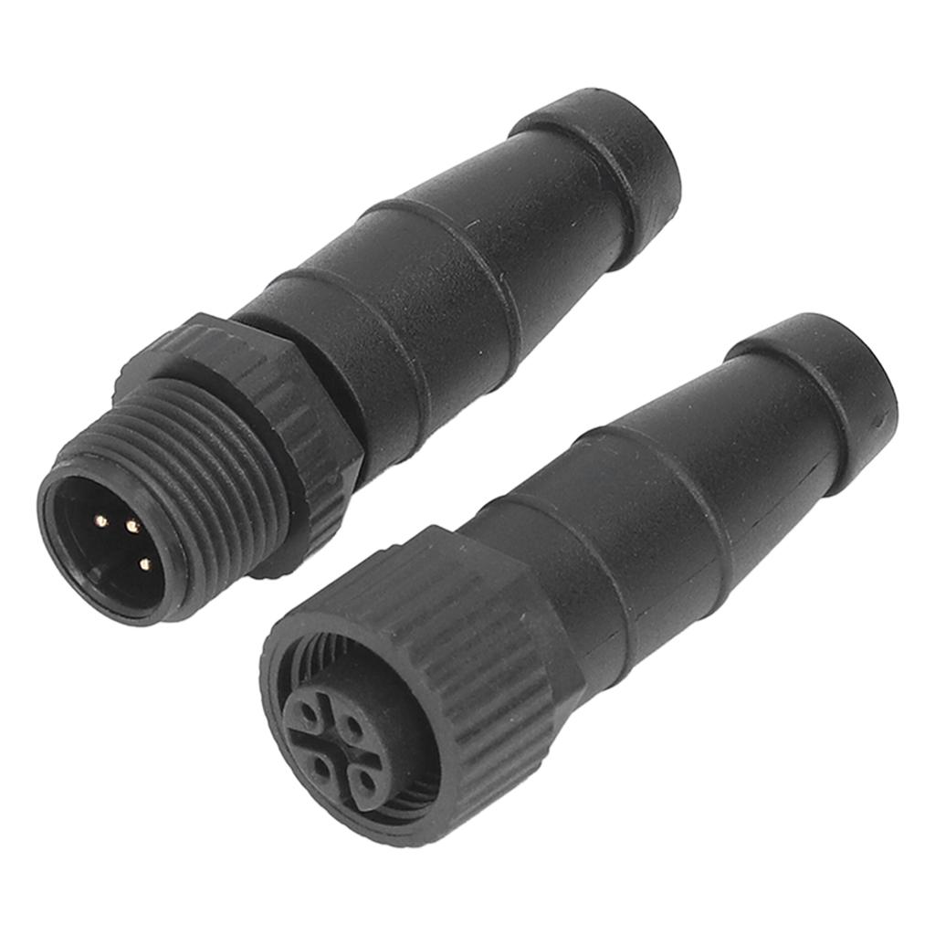 2pcs Male Female Terminators ABS Black Oil Resistant Heatproof Universal for NMEA 2000
