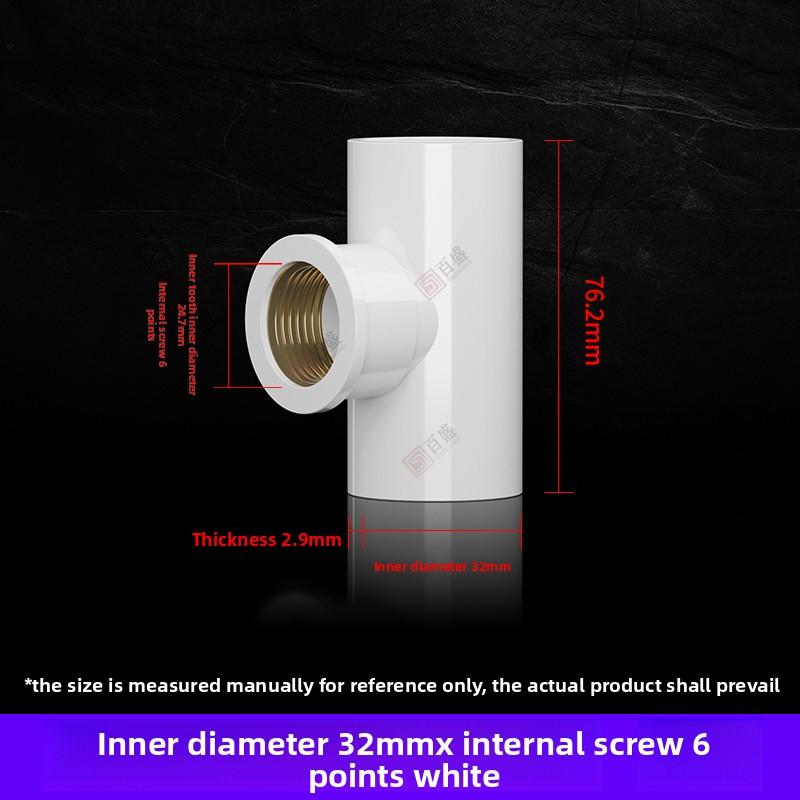 20~50mm Grey PVC Pipe Thread Connector Direct Elbow Tee Irrigation Joint Water Supply Pipe Adapter Aquarium Tank Joint Ball Valv