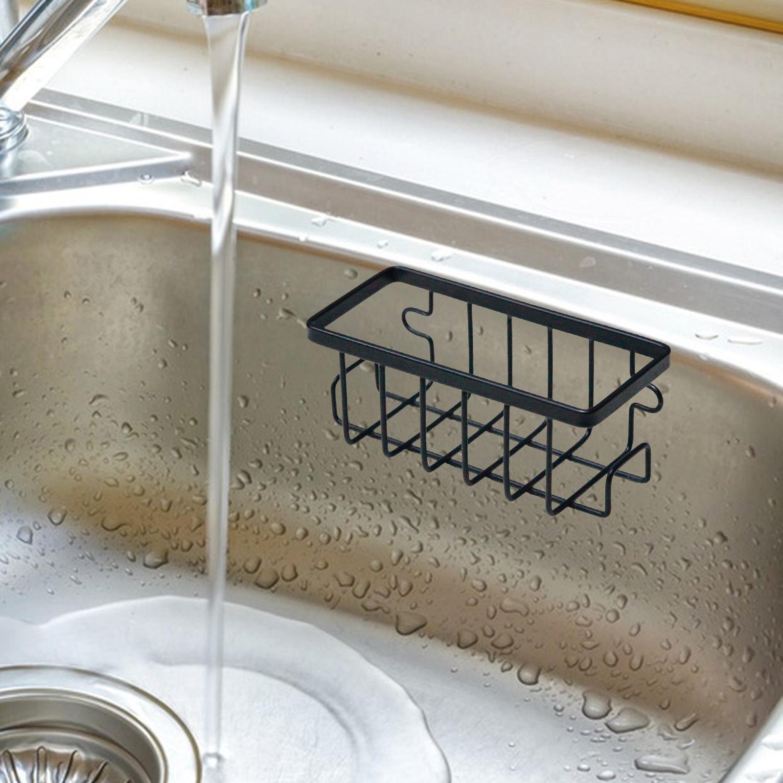 

Dish Sponge Holder Organizer Sink Drain Holder for Sink Plug чёрный
