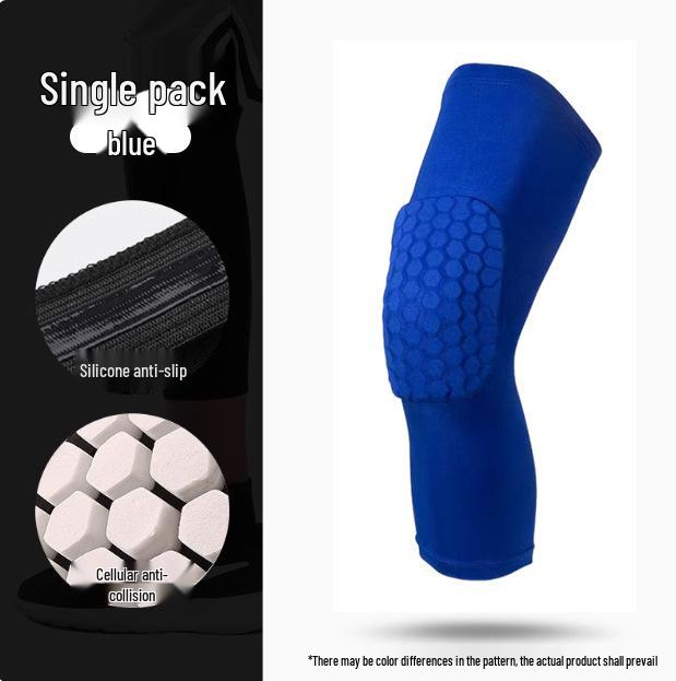 Universal Lycra Honeycomb Knee Pads: Anti-Collision Sports Support for Basketball & Running