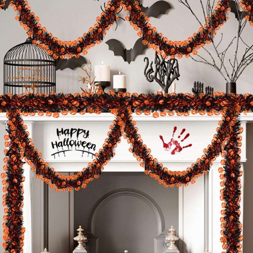 Environmental Friendly Halloween Pull Flowers Pendant Pumpkin Skeleton Pendant Halloween Decor