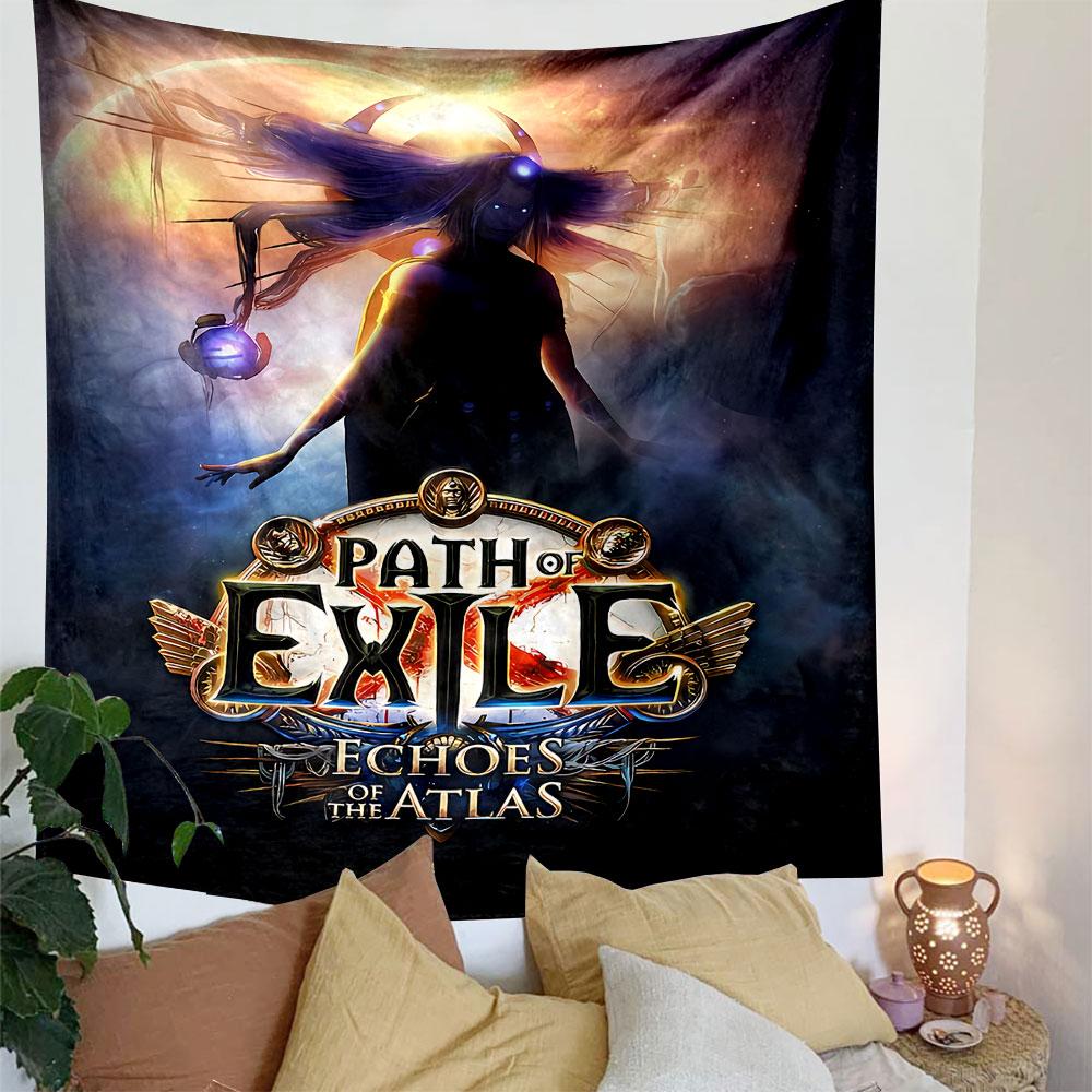 Path of Exile Tapestry Wall Hanging, Game Expansion Art, Wall Decor for Bedroom Living Room Dorm
