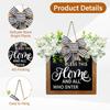 Door Square Sign Hanger Decorations Create a Warm Home Atmosphere Pendant for Home Haunted House Decor
