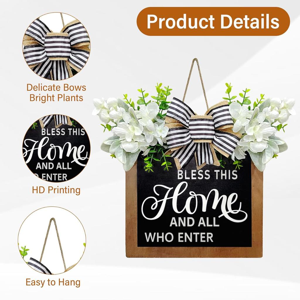 Door Square Sign Hanger Decorations Create a Warm Home Atmosphere Pendant for Home Haunted House Decor