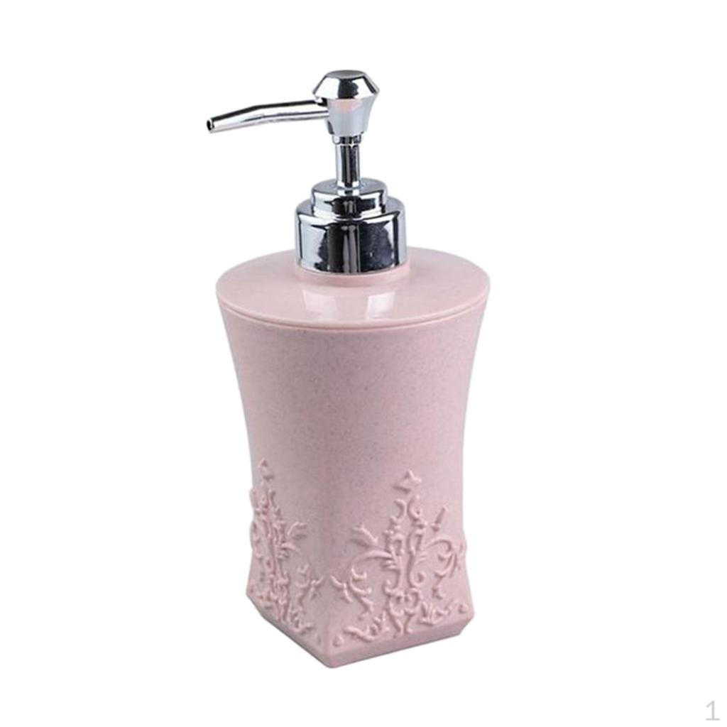 Контейнер с ручным насосом Pink Square Bottom