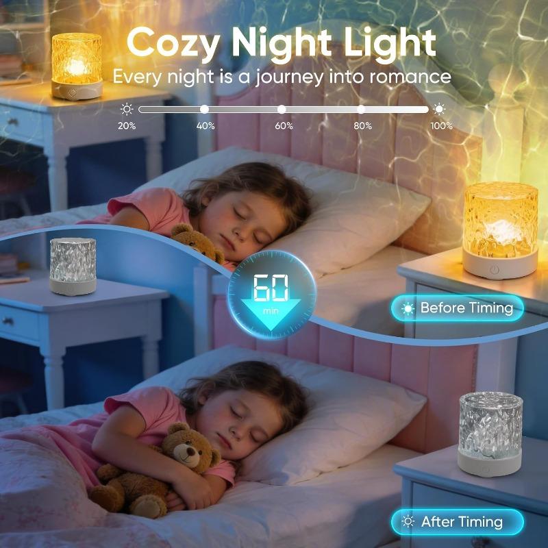 Proiettore Aurora Boreale Luce Ondata Oceano Galassia 16 Colori Lampada Rotante a Increspature d'Acqua per Camera da Letto Sonno Home Theater Decorazioni per Feste