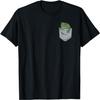 Frosch in Brusttasche T-Shirt