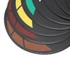 6PCS Rubber Training Marker Set Storage Bag Numbered Practice Mats  Basketball Dribbling