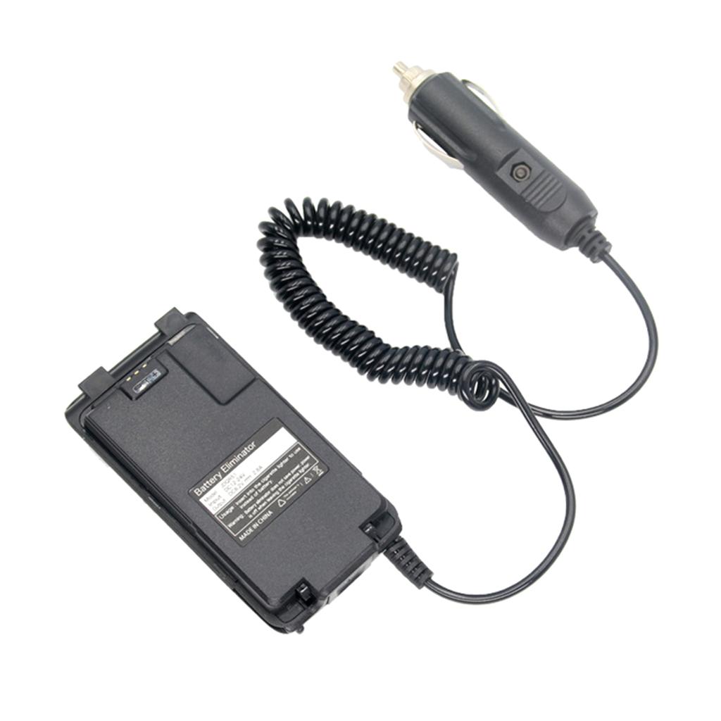 Eliminátory baterií Adaptér nabíječky do auta Napájení 12-24V vstup Kompatibilní pro UV-K5 UV-K6 UV-K58 Vysílačka s obousměrným rádiem