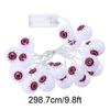 1PC 20 LED Halloween Eyeball String Lights Indoor Atmosphere Decorative Light Suitable For Halloween Party Home Decoartion