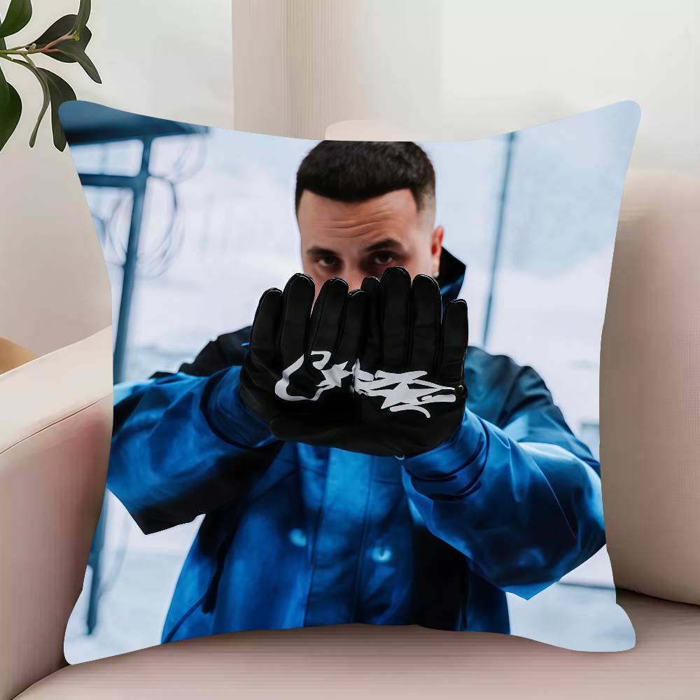 

Me Muevo Con Dios C-Cruz Cafune Pillow Case Decor Protective Covers Comfortable soft for Sofa Living Room Home office 12x12Inch