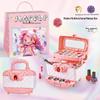 Princess Makeup Set for Girls - Cosmetics Box with Lipstick & Nail Polish