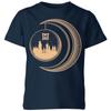 Harry Potter Globe Moon Kids' T-Shirt - Navy - 3-4 Years