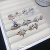 Elegant Star Zirconia Ear Cuff: No Piercing Needed, Fashionable High-End Style for Women