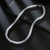 Faux Pearl Hip Hop Choker Necklace, Minimalist Streetwear Jewelry, Unisex Couple Gift for Men Women