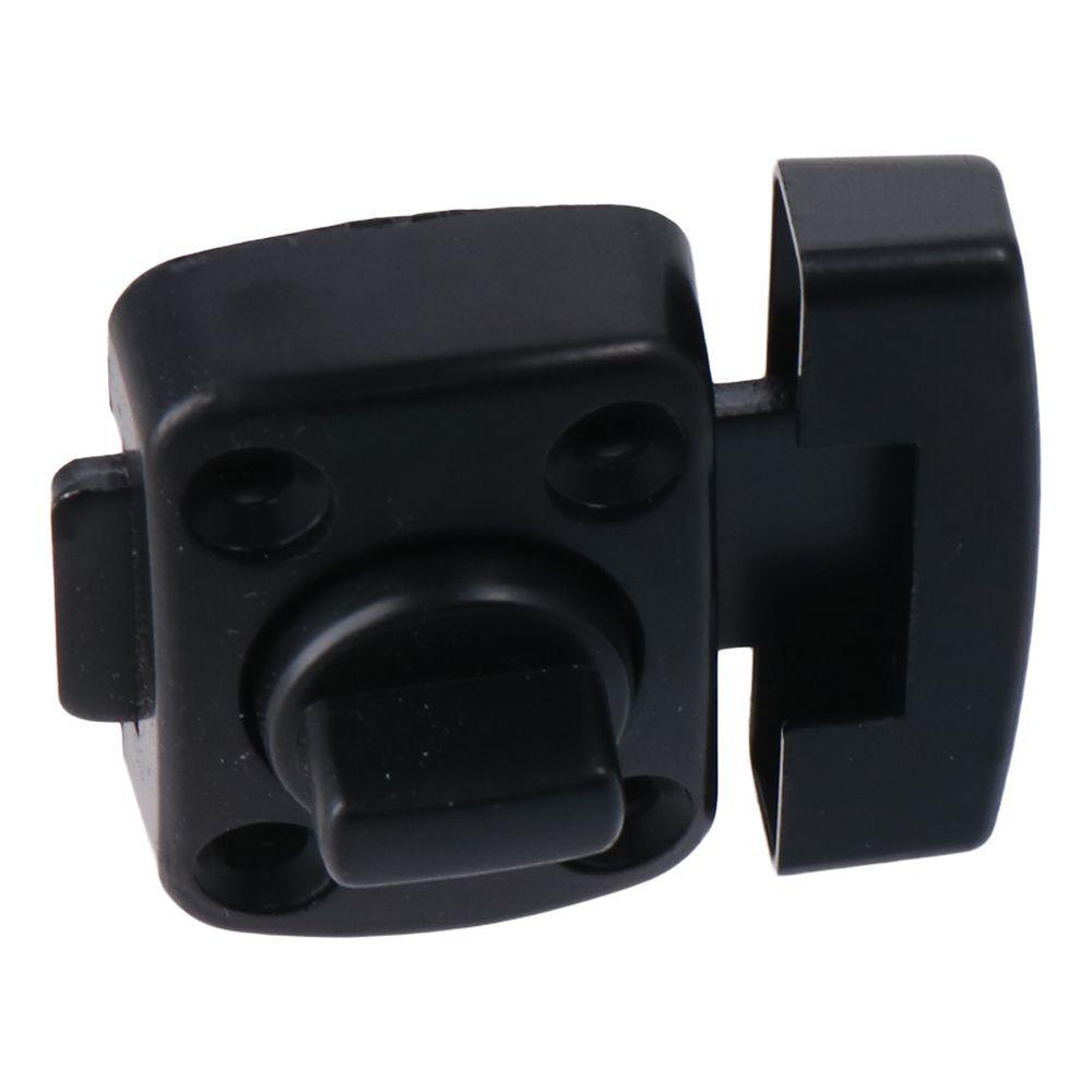 Rotate Bolt Door Lock Latch Black Gate Latches Portable Zinc Alloy Latch  Worker
