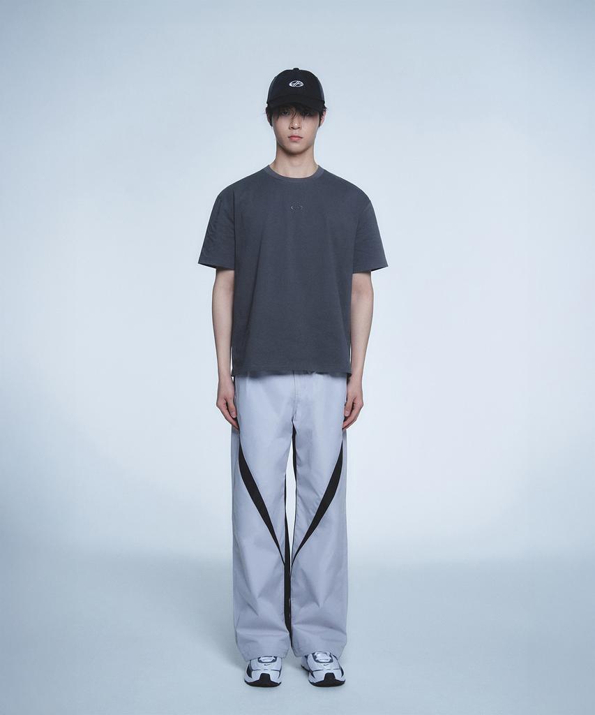 Hyeonpiteu Big Logo T-Shirt-[Charcoal]
