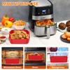 2/3Pcs Reusable Airfryer Pan Liner Accessories Thick Square Air Fryer Silicone Pot Food Safe Non Stick Chicken Airfryer Basket