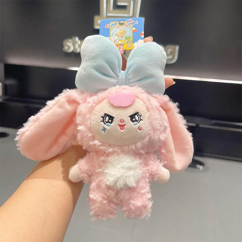 

Мультяшный брелок с куклой-зайчиком, креативный милый брелок с куклой, подвеска, детская коллекция игрушек, украшение для школьной сумки, подарки