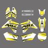 NICECNC For Suzuki RMZ450 RMZ 450 RM-Z 450 2007 Motorcycle Fairing Graphics Background Decals Sticker Kit Customize
