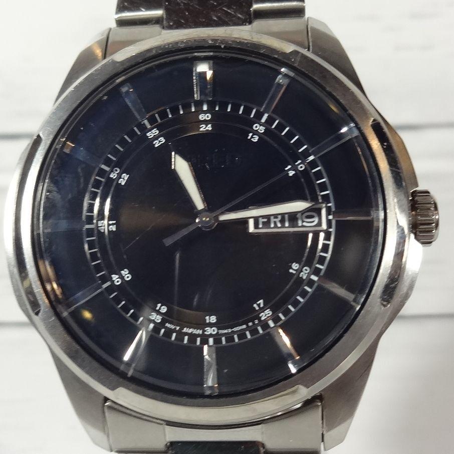 Used SEIKO WIRED Black Analog Watch, New Battery, Working Condition OK, Good Condition