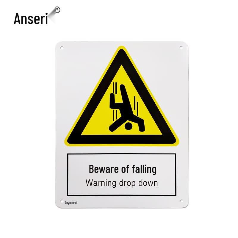 Ancres Beware of Falling Warning Safety Sign 40×50cm