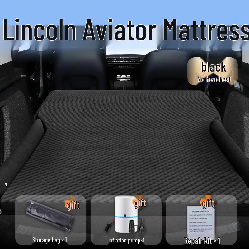 Lincoln Adventure Inflatable Car Bed: Trunk & Rear Seat Sleeping Pad for Car Mattress