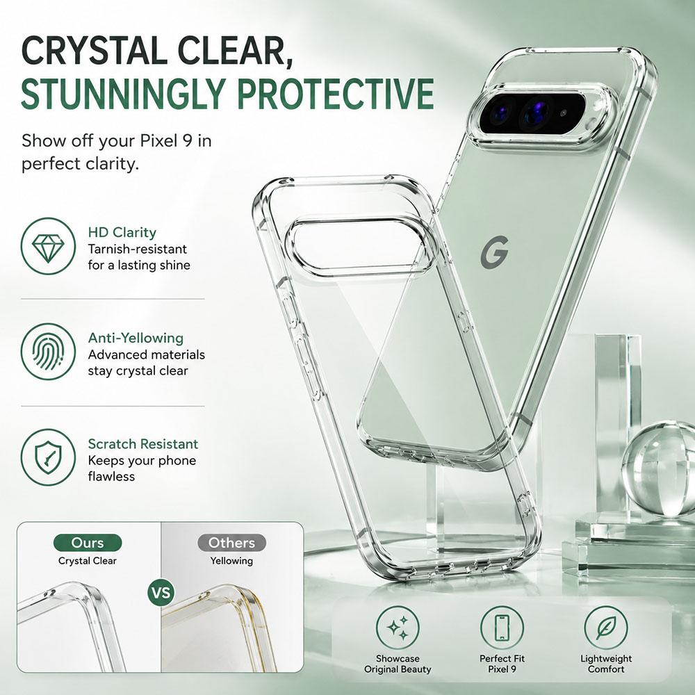 Silicone Soft Ultra Thin Case For Google Pixel 11 10 9A 8 7 7A 6 Pro XL Clear Shell Transparent Back Cover For Google 10 A 11 XL