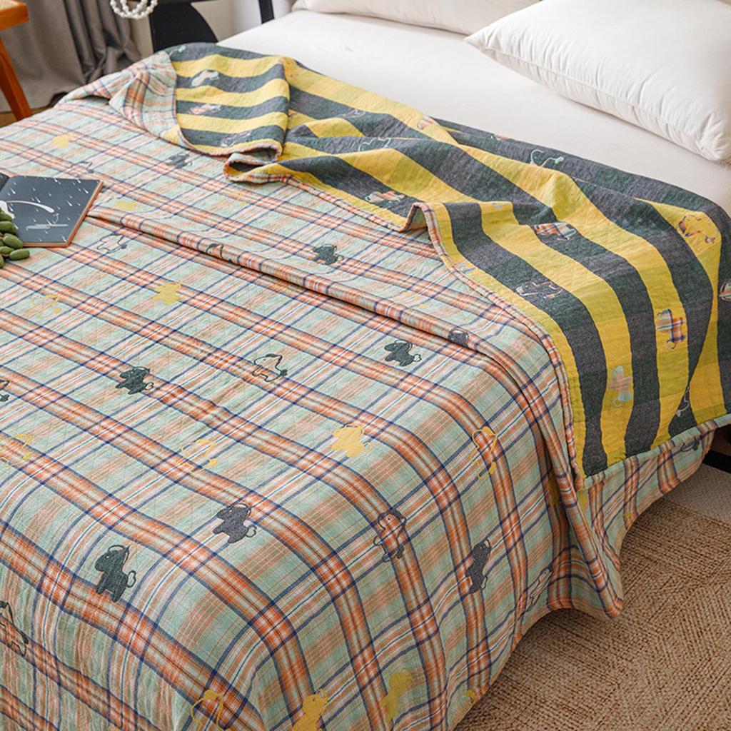 Spring & Summer 100% Cotton Triple-Layer Gauze Cooling Quilt for Home and Office
