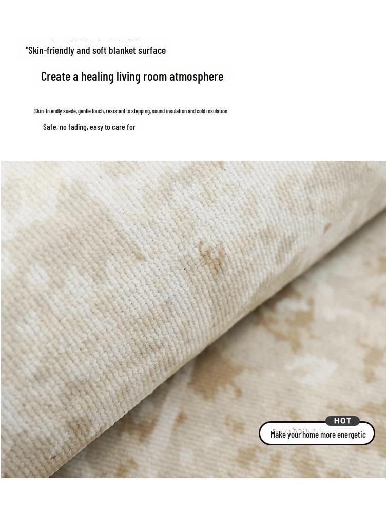 Lux Velvet Loop Wasserdichter Teppich: Cremefarbener Stil für Wohnzimmer, Schlafzimmer oder Sofa.