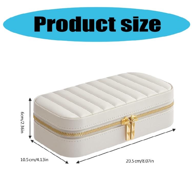 Schmuckkiste aus PU-Leder mit weicher Auskleidung, handgefertigte Accessoires-Organizer-Box, modische Aufbewahrungsbox für Accessoires