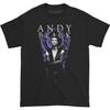 Men's Andy Black Purple Coffin Tee T-shirt Medium Black