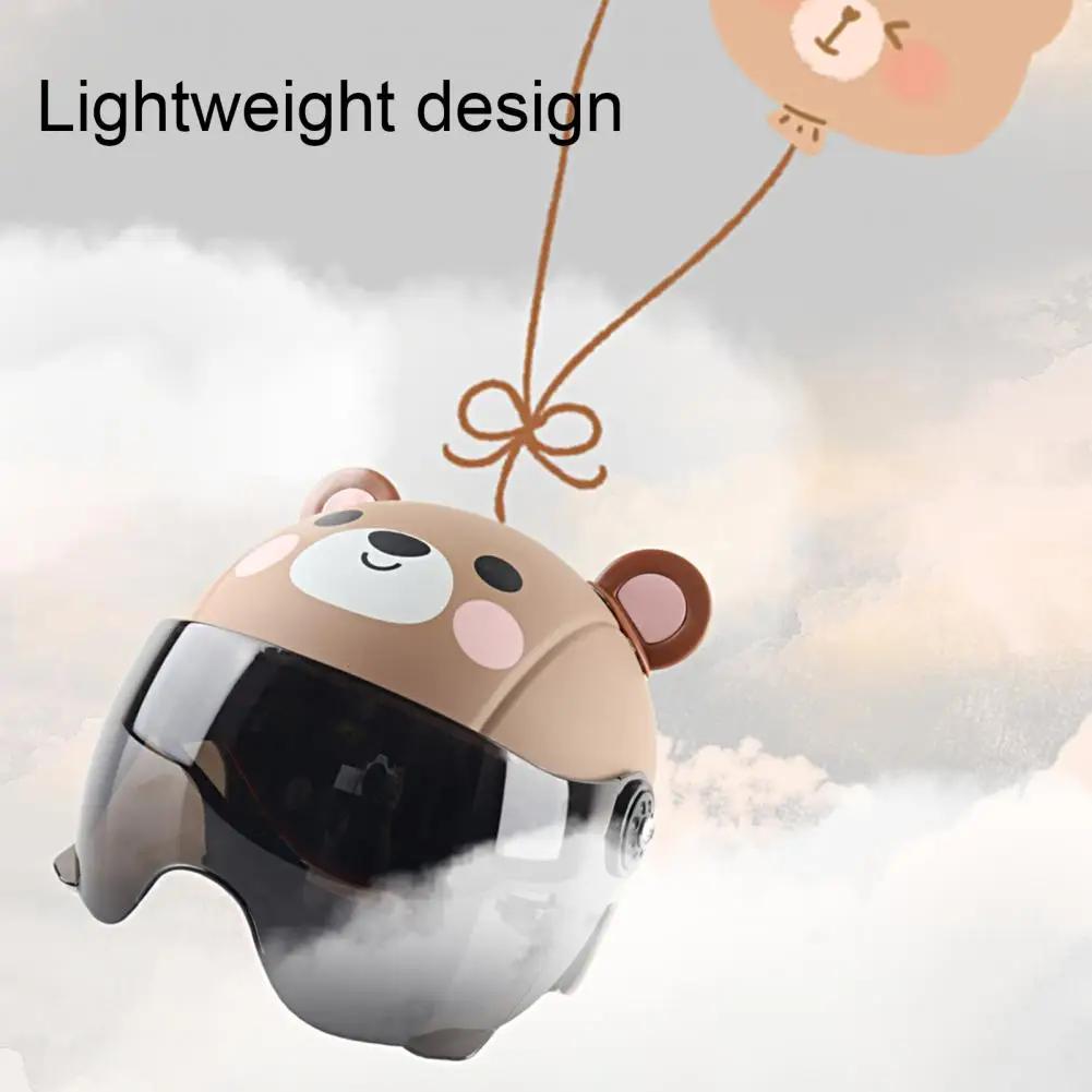 Casco de Montar para Niño Ajustable Apariencia Adorable Ultraligero Absorbente de Impactos ABS Casco de Seguridad para Patineta Bici de Niño para Niño