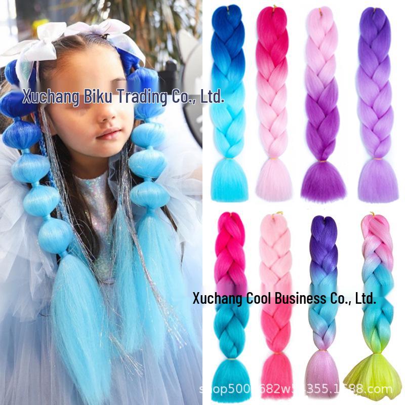 Three, Four, Five-Color Gradient High-Temp Fiber Jumbo Braid Material
