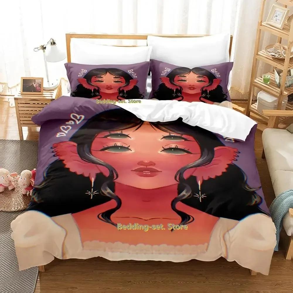 New Hip Hop Melanie Martinez Portals Bedding Set Cartoon Anime Three-piece Set Adult Kid Bedroom Duvetcover Sets 3D Kawaii Girls