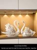 Swan Wine Rack Ornament - Elegant Display for Living Room or Dining Cabinet