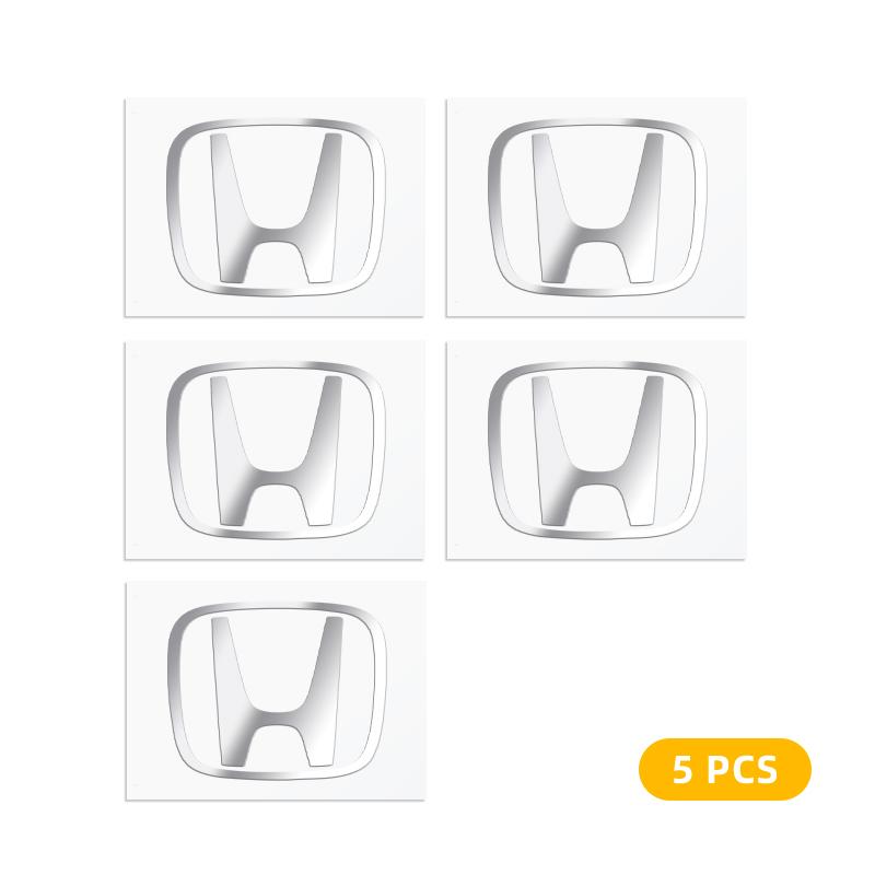 2/5/10pcs Car 3D Metal Stickers Auto Logo Decals Styling For Honda Civic Fit Jazz Accord Pilot Passport CRV BRV HRV Accessories RA4