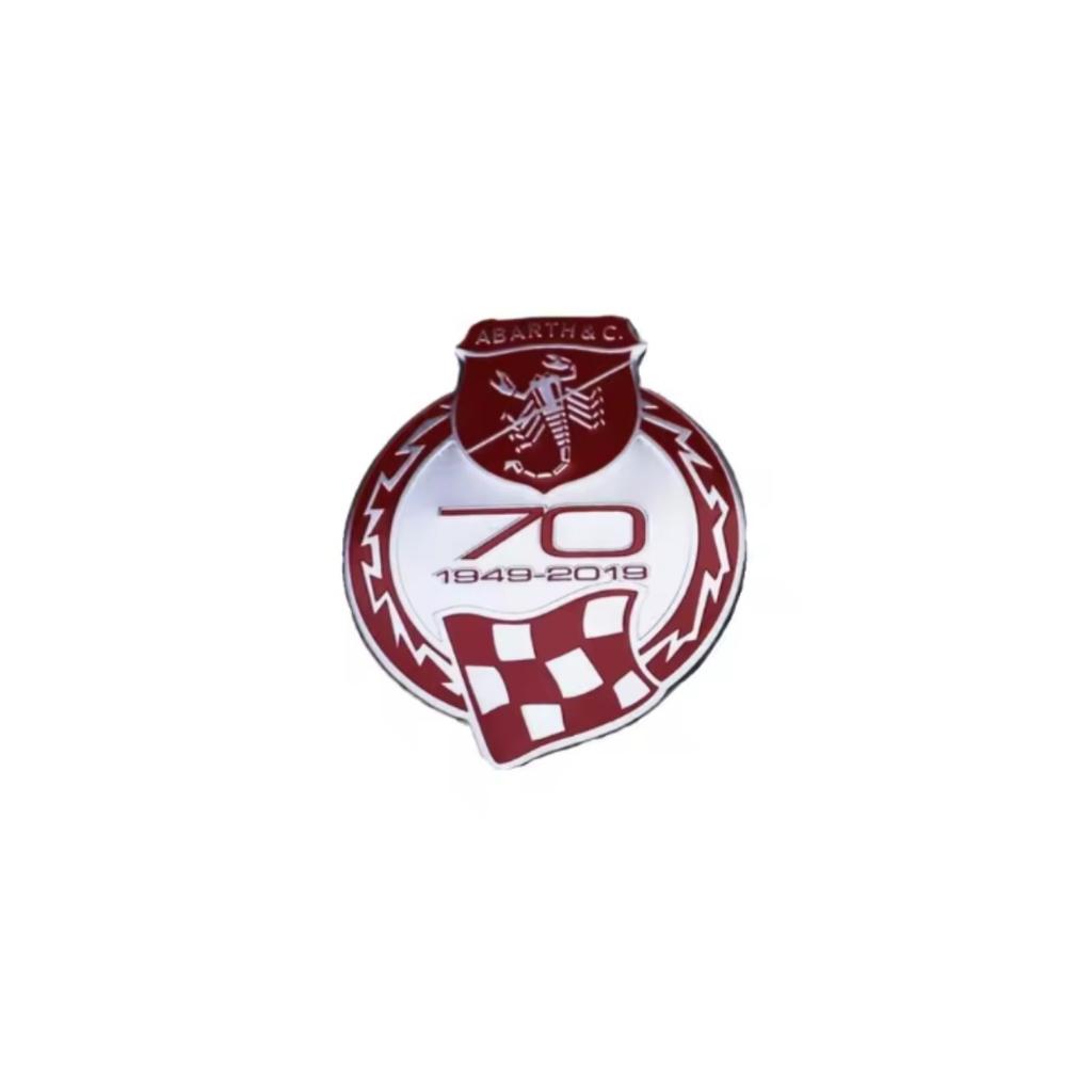 3D Aluminum Car Rear Trunk Fender Emblem Badge Sticker Decals for Abarth 500 124 Punto Ducato Palio Bravo Accessories