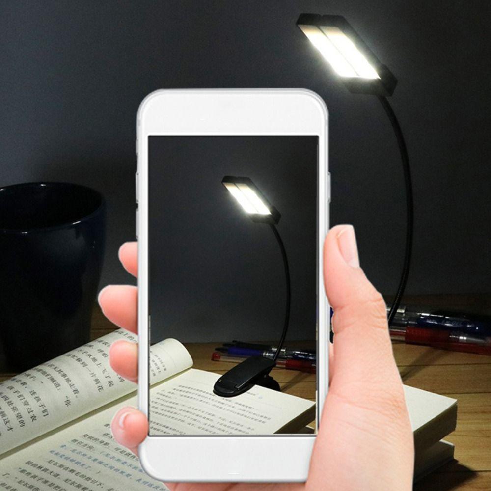Durable Black LED Clip Light USB Rechargeable With 18 Lights Music Stand Light Portable Music Sheet Lamp Bedroom