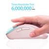 memzuoix Wireless Ergonomic 1400DPI Optical Instant Insertion USB Receiver 5 Compatible with Chrome Pink Mouse, 2.4GHz, Design, Long-Term Use,