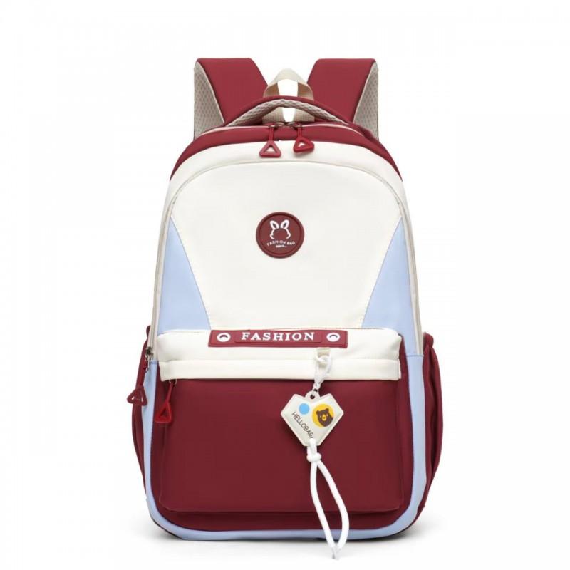 Large Capacity School Backpack Teenagers Unisex Campus Style Nylon Dual Compartment 15-inch Laptop Compatible